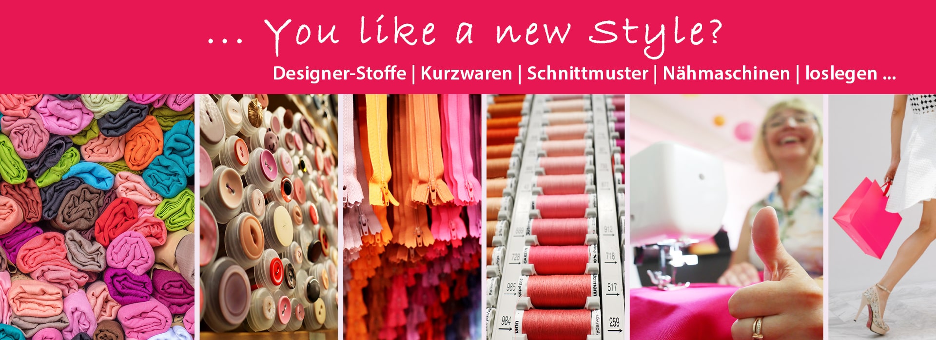 GLAESERtextil hat Stoffe, Heimtextilien, Modeaccessoires, Kurzwaren und bietet Nähservice an
