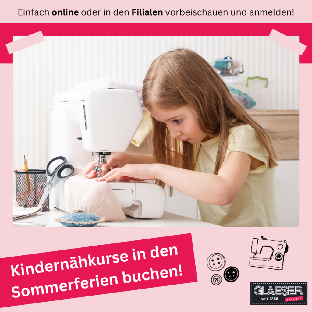 Kindernähkurse in den Sommerferien