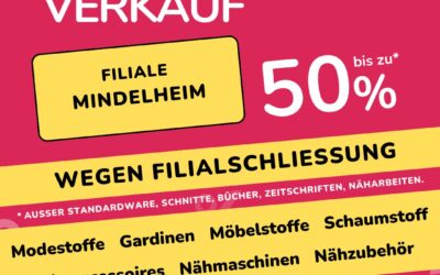 Räumungsverkauf in Filiale Mindelheim