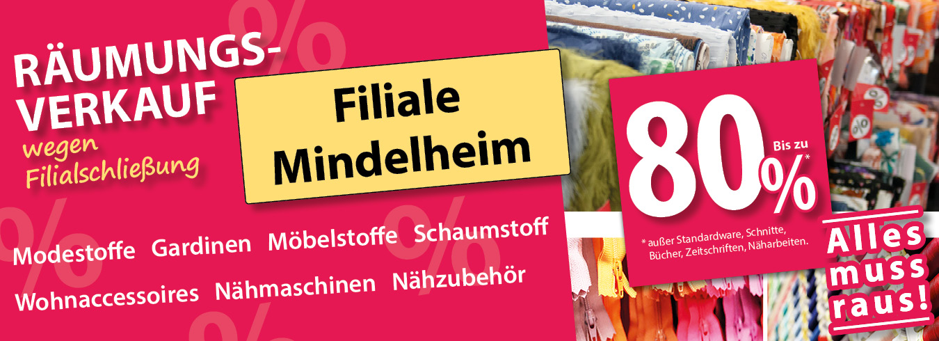 Räumungsverkauf in Mindelheim